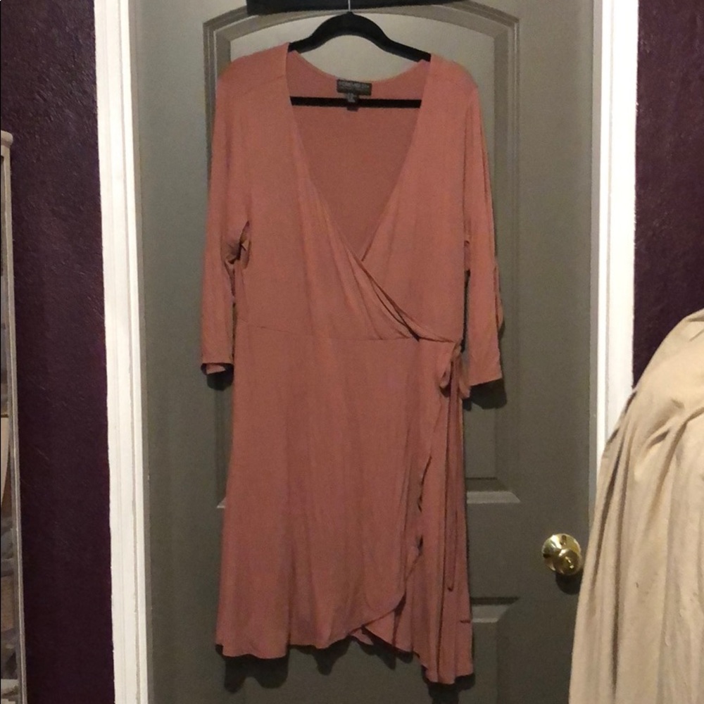 Forever 21 + faux wrap dress